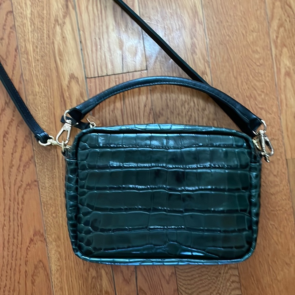 Clare V Loden Croc Midi Sac